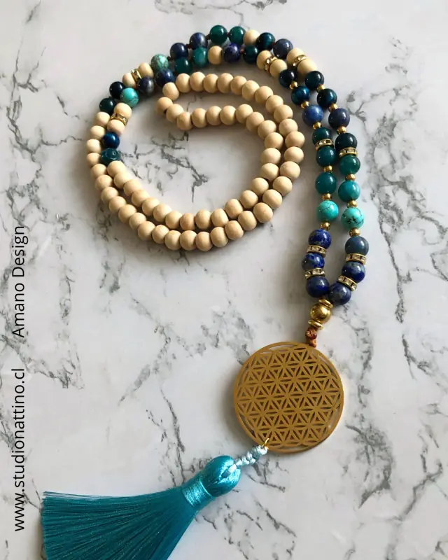 Collar Japa Mala Azul - Imagen 4