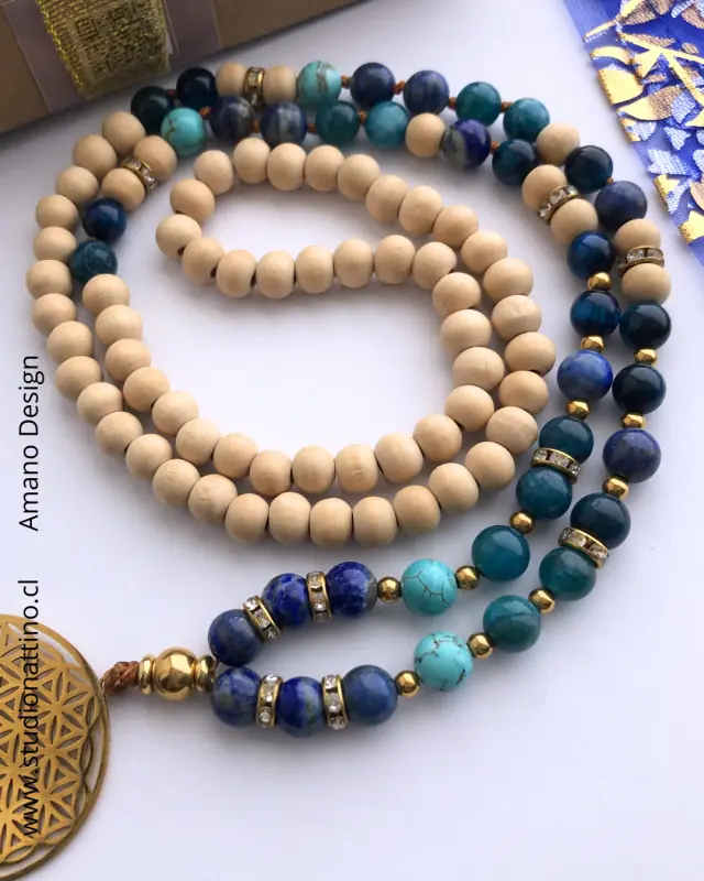 Collar Japa Mala Azul - Imagen 5