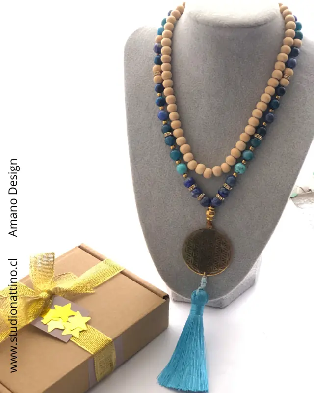 Collar Japa Mala Azul - Imagen 7