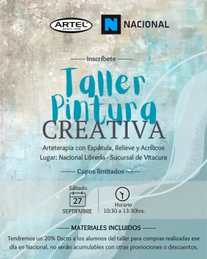 Taller Pintura Creativa - Nacional de Vitacura - 27 Sept